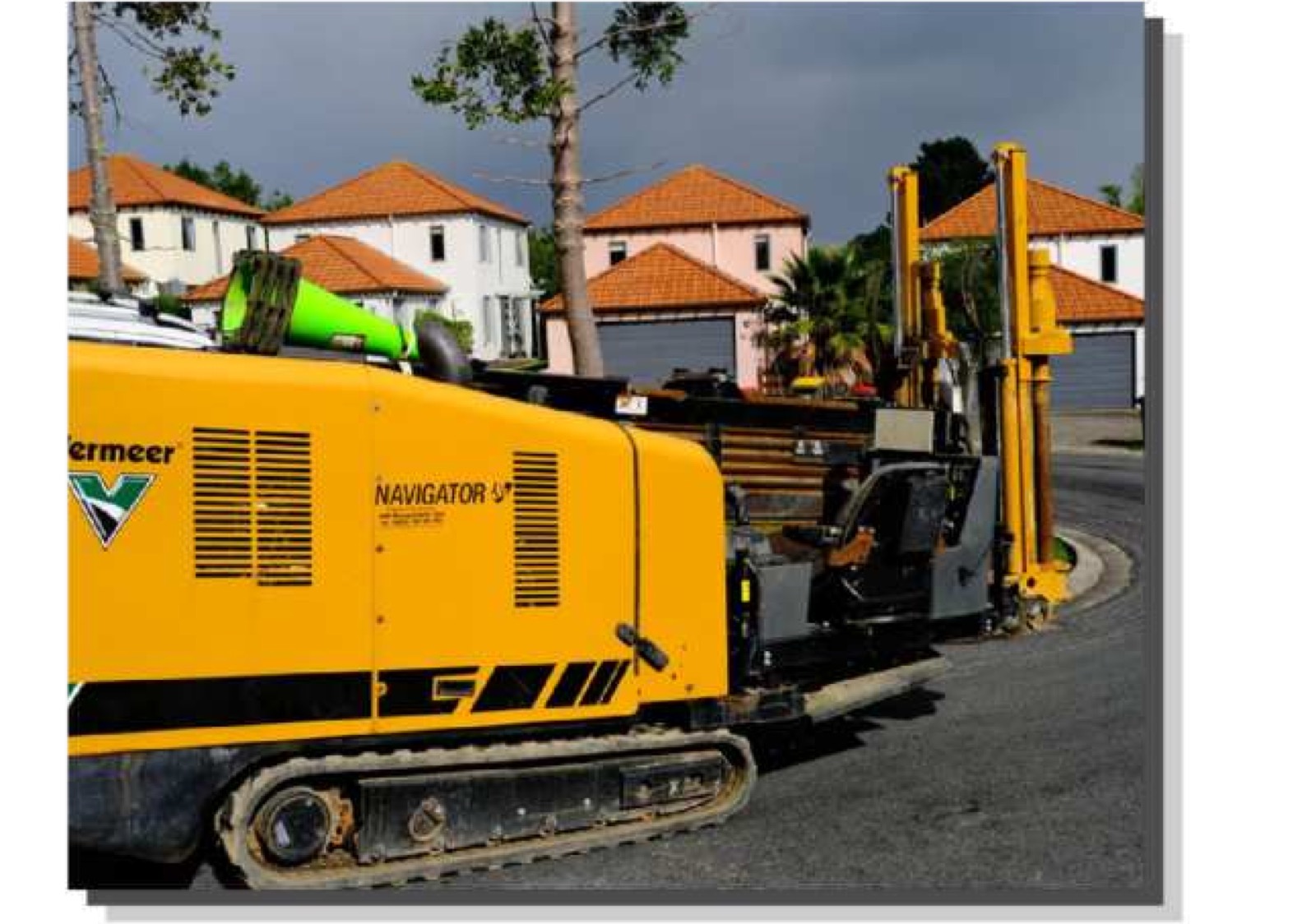 A Sub-Zone Vermeer directional drill rig set up on an Auckland job