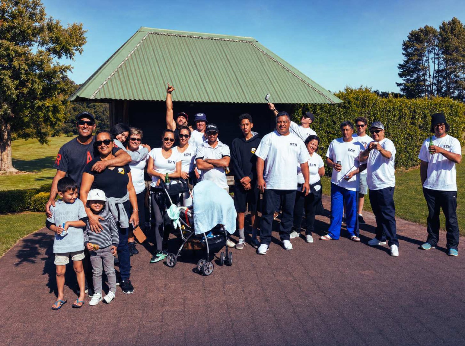 The Sub-Zone Networks crew and their whānau